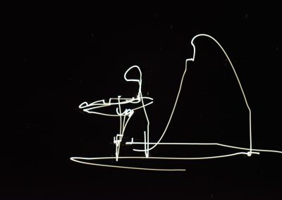 dessin de lumière Jupiter photographie2