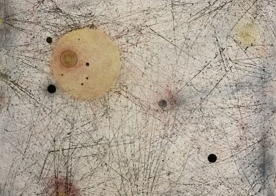 Cosmos 2020 encre de chine et acrylique sur papier-125x127- 2020
