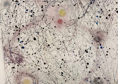 Cosmos 2020 encre de chine et acrylique sur papier 127x125