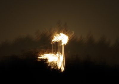 photographie peindre avec la lumière de la lune a